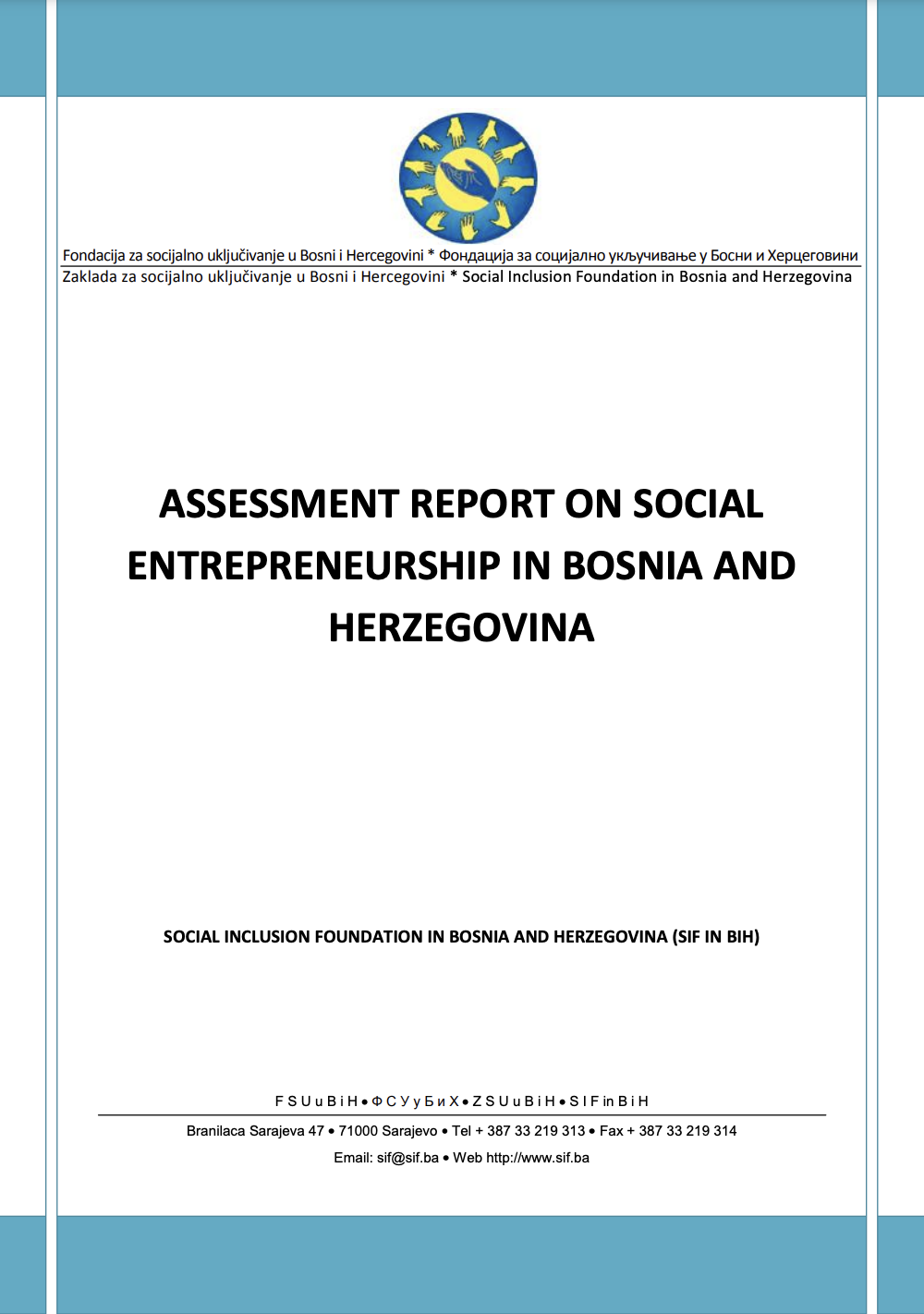 Assessment Report on Social Entrepreneurship in Bosnia and Herzegovina ...