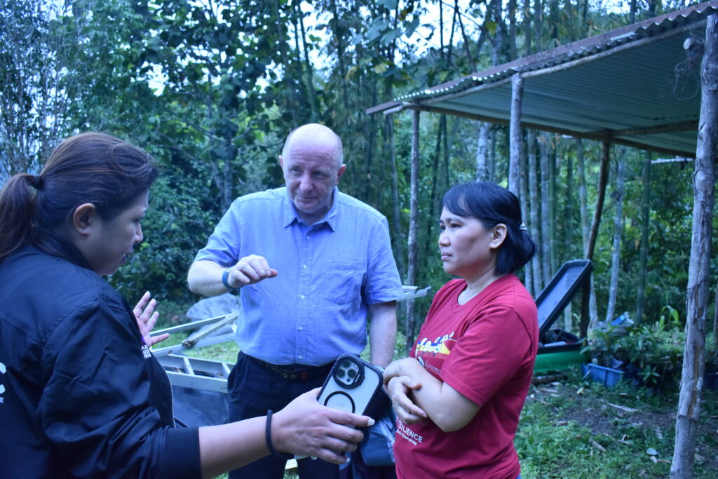 Gerry in Sabah visiting Kokoriu. 