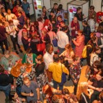 People viewed from above at SEWF23 in the marketplace.